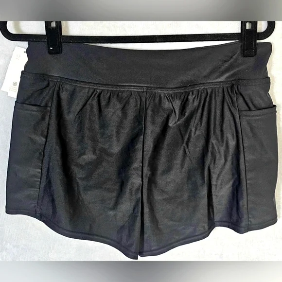 92.🆕Lands' End Swim Shorts With Built-In Panty UPF 50 Size 10-12 Medium NWT - Picture 2 of 6